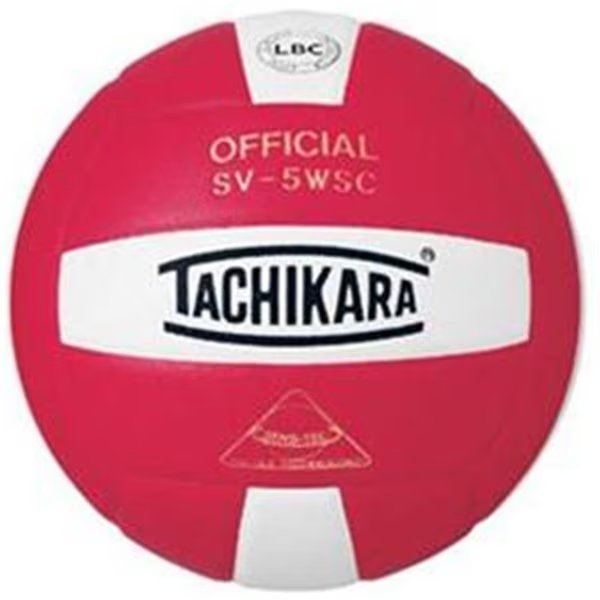 Tachikara SV5WSC.SCW Sensi-Tec Composite High Performance Volleyball - Scarlet-White, Tachikara, Mfr#: SV5WSC.SCW